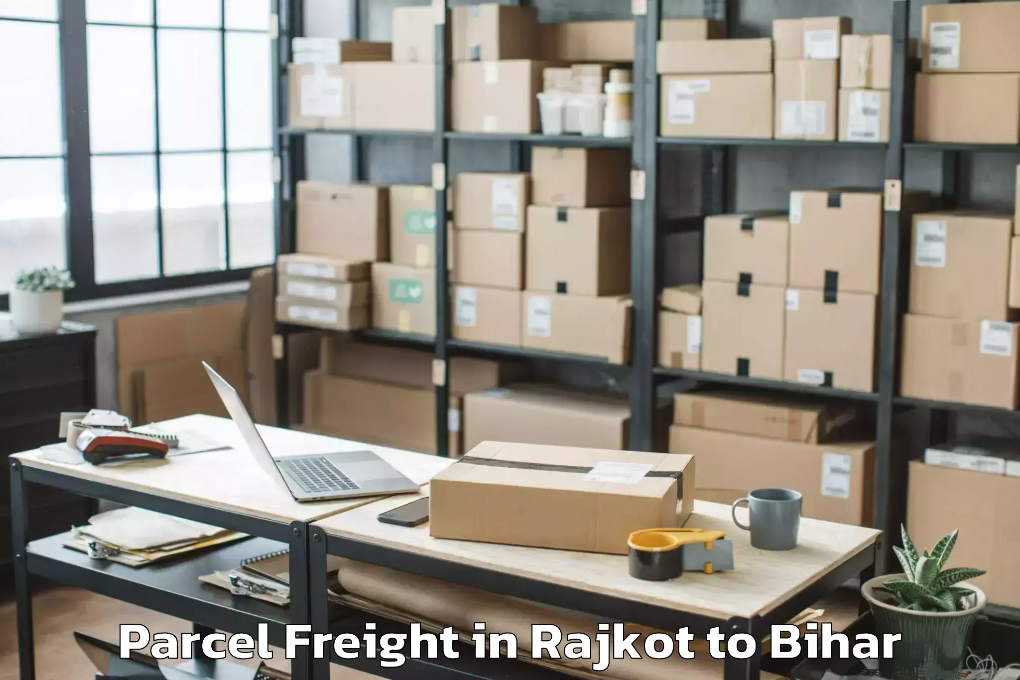 Book Rajkot to Jamui Parcel Freight